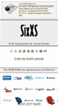 Mobile Screenshot of ipv4.sixxs.net